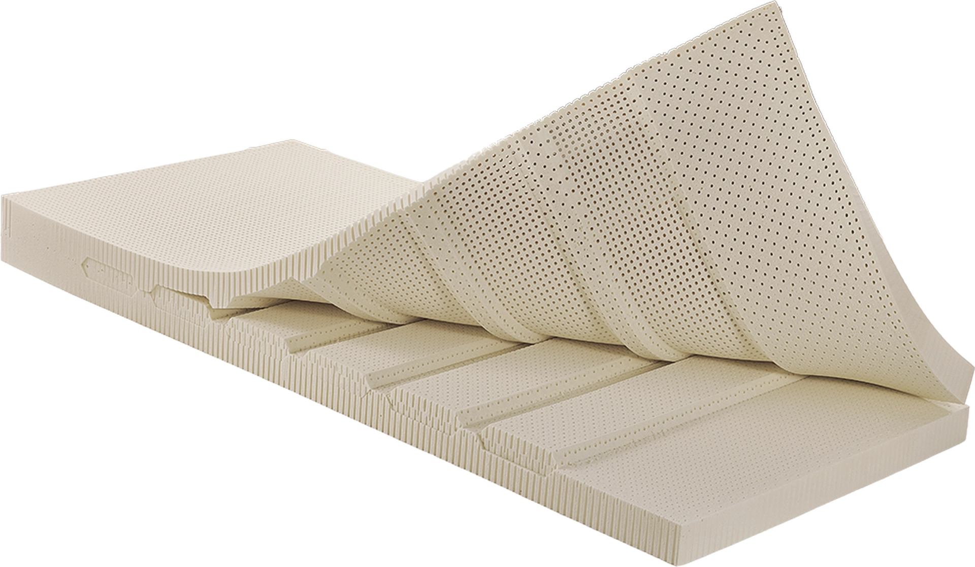 Die sechs Latexstreifen können einfach durch weichere oder festere Streifen ausgetauscht werden.