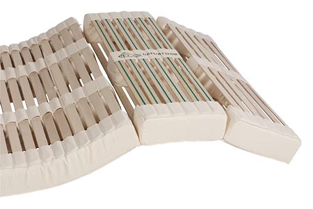 Das Naturform Schlafsystem verfügt über eine variable Schulterabsenkung. naturform